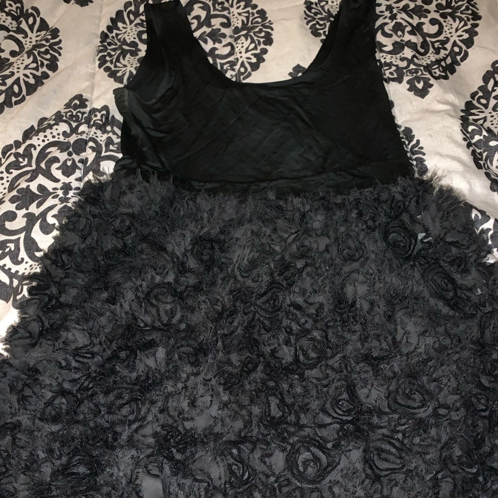 Zara Black Floral Mini Dress Size 30